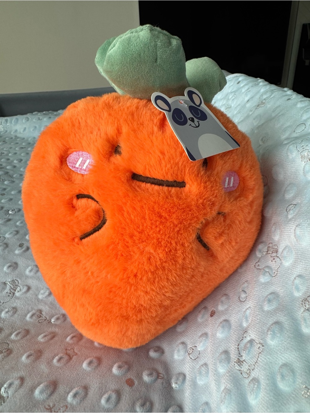 Plush Orange Carrot Decorative Pillow - Soft Home Accent